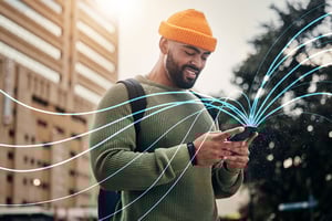 man-phone-hologram-city-communication-networking-connection-student-travel-with-internet-speed-person-typing-mobile-app-digital-chat-job-search-career-application-overlay