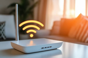 wireless-router-table-living-room-closeup-wireless-technology